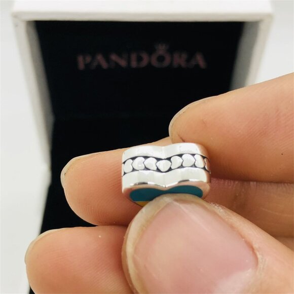 ✨🔥Pandora Ukraine Flag Charm s925 Sterling Silver - Picture 2 of 6